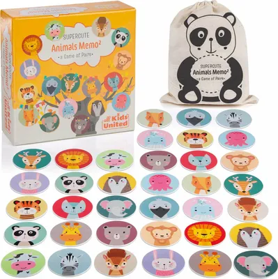 Produktbild von Memo² Legekartenspiel - Holz Deluxe - 36 Karten