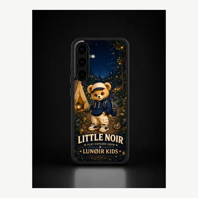 Image de Coque de protection pour Samsung S25, avec motif noir – LUNØIR ©