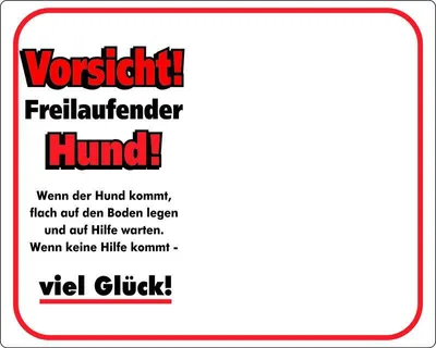 Produktbild von Nobby Warntafel "Vorsicht! Freilaufender Hund!"