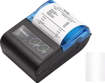 Produktbild von Aibecy XGR-POS581 Thermodrucker Etikettendrucker USB mit 58 mm Druckpapier Kompatibel mit iOS Android Windows