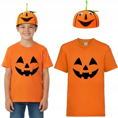 Produktbild von PartyPro Kürbis Kostüm Set für Kinder Halloween 116cm