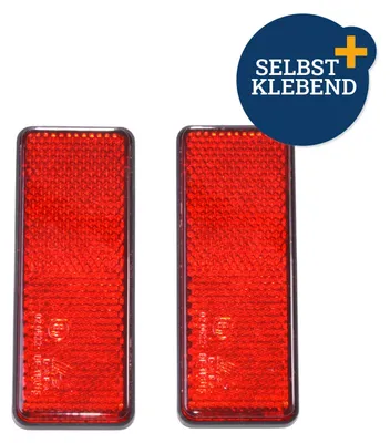 Produktbild von FILMER Reflektor mit Klebefläche, rot, 2 Stück