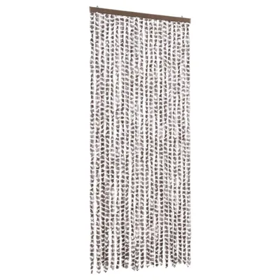Produktbild von vidaXL Insektenschutz-Vorhang Taupe und Weiß 90x220 cm Chenille