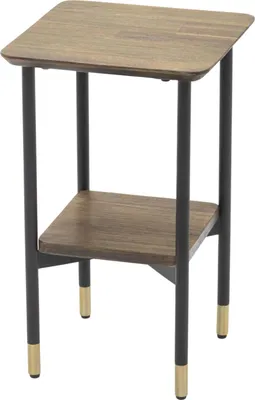 Produktbild von FURNLUX Beistelltisch Labyrinth Braun Und Gold Und Schwarz 30cm / Hauptfarbe: Braun / Abmessungen: 30 x 50 x 30 cm