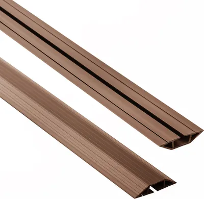 Produktbild von QUEST PVC-Kabelkanäle 10x60mm, 2m trapezförmig, braun