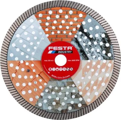 Image de meule diamantée 230x2,6x22,2mm Turbo Extreme FESTA INDUSTRY