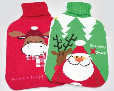 Produktbild von Wärmflasche 2 Liter mit Strickpullover, 2 süße