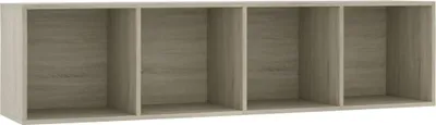 Image de vidaXL Bibliothèque/armoire TV chêne Sonoma 143×30×36 cm