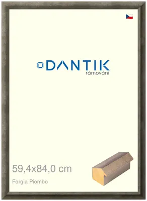 Zdjęcie produktu dla Ramka DANTIK 59,4x84 | Forgia Piombo (Plexi Clear)