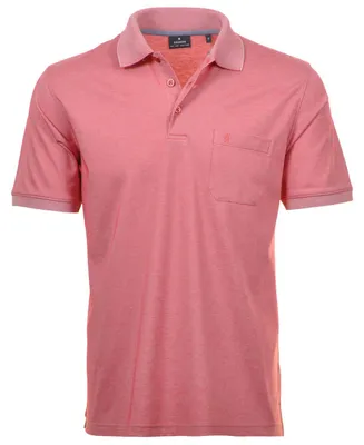 Ragman H-Polo Polo Soft-Knit uni in rot