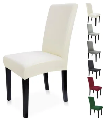 Produktbild von Set mit 6 elastischen Stuhlhussen für Esszimmerstühle