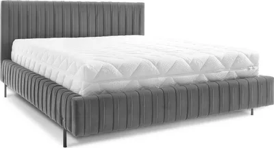 Produktbild von Bett mit Bettkasten 180x200cm Grau