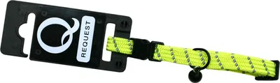 Produktbild von TYROL Katzenhalsband mit Sicherheitsverschluss, reflektierend - Neongelb