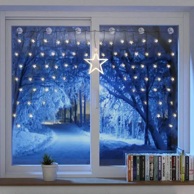 Produktbild von Weihnacht's LED Sternenvorhang mit 90 LED