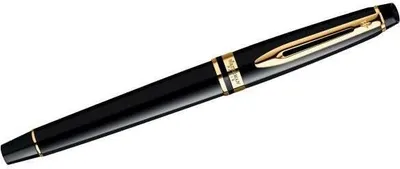Produktbild von Waterman Expert Füller | Hochglänzend Schwarz mit Zierteile aus 23 K Gold | Füllfederhalter Mittlere Spitze | Geschenkbox