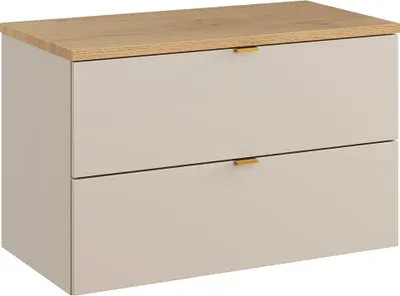 Produktbild von Waschtischunterschrank 80.6cm Azel mit 2 Schubladen, Kaschmir