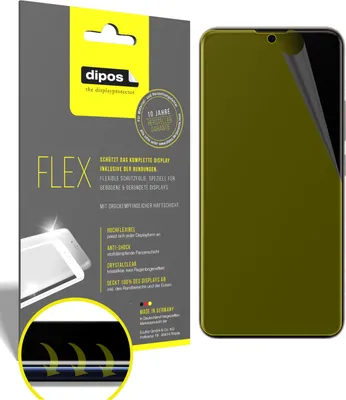 Produktbild von 2x Schutzfolie für Vivo Z5i Folie, 100% Displayabdeckung, dipos Flex