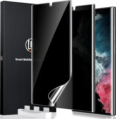Produktbild von Samsung Galaxy S22 Ultra Schutzfolie Schwarz Sichtschutz 5G