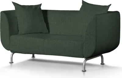 Produktbild von Dekoria Bezug für Strömstad 2-Sitzer Sofa, dunkelgrün, Bezug für Sofa Stromstad 2-sitzer