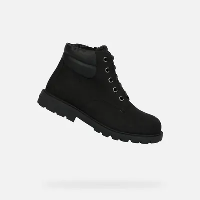 Produktbild von Geox Schwarze Shaylax-Jungenstiefeletten 33