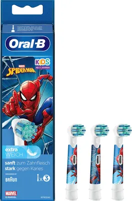 Produktbild von Aufsteckbürsten Spiderman, 3 Stück