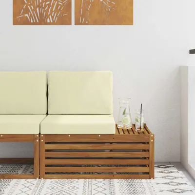 Produktbild von "im Sonderangebot"Outdoor Endsofa/Gartenlounge 1 PC - CLORIS - für Terrasse/Balkon - Natur 91x63x73 cm Massivholz Akazie - Gartensofas Promotion578980
