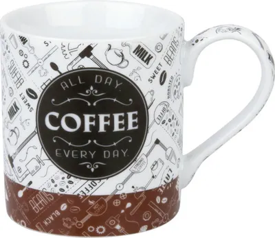 Immagine prodotto di Könitz Coffee Talk Becher, Tasse, Kaffeetasse, Porzellan, Schrift auf Weiß, 370 ml, 11 1 618 2278