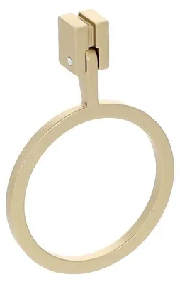 Produktbild von Griff für Möbel aus Zinklegierung, Länge 72 mm, Messingbeschichtung. Set mit 6 Stück