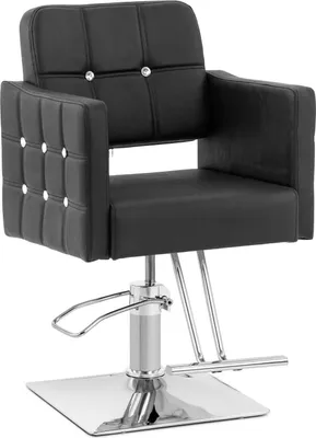 Produktbild von Expondo physa Friseurstuhl Cottam mit Fußstütze - Sitzhöhe 49 - 63 cm - 150 kg - Schwarz