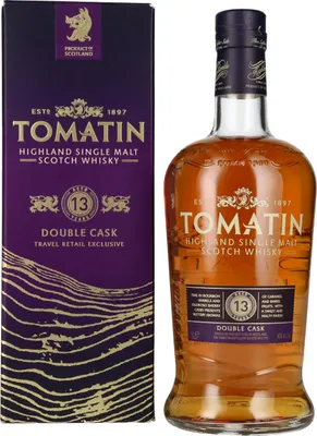 Image de Tomatin 13 Years Old DOUBLE CASK Travel Retail 43% Vol. 1l en boîte cadeau