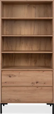 Produktbild von finori Korsika 20B Regal, Nachbildung Artisan Oak Maß: B x H x T ca. 77,5 x 165 x 40 cm