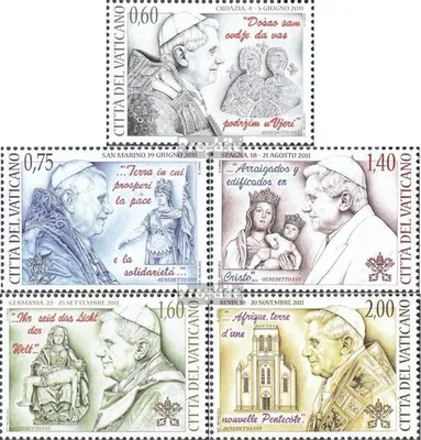 Produktbild von Briefmarken Vatikanstadt 2012 Mi 1748-1752 (kompl.Ausg.) postfrisch Papstreisen