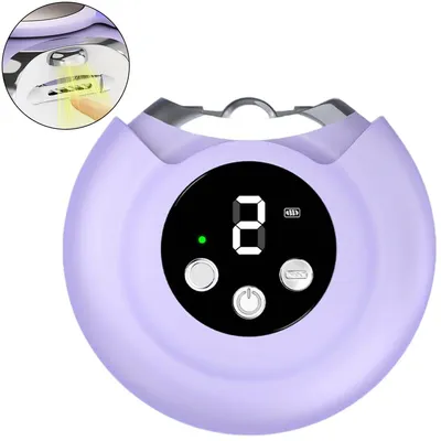 Produktbild von Electric Nail Trimmer, Elektrischer 3-in-1-Nagelknipser für Erwachsene und Senioren, 3 Geschwindigkeitsstufen, mit LED-Licht, 360° drehbarer