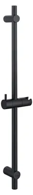 Produktbild von Duschstange Schwarz 70cm - mit Duschkopfhalter und variablen Wandbefestigungen