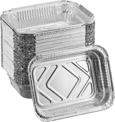 Zdjęcie produktu dla Tacka do grilla aluminiowego, zestaw 50 szt.