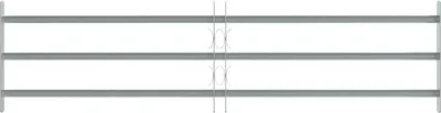 Produktbild von vidaXL Fenstergitter Verstellbar mit 3 Querstäben 1000-1500 mm