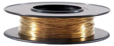 Produktbild von Messingdraht 50 Meter 0,1 mm unbeschichtet für Bastel- und Industrieanwendungen