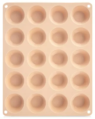 Produktbild von Orion | Muffinform - Für 20 Stück - Antihaftbeschichtet - Silikon - Mini Muffinbackform Beige Ø 5 cm