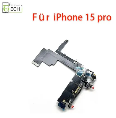 Produktbild von Ladebuchse für iPhone 15 Pro Anschluss Connector Flex USB Schwarz