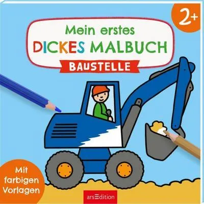 Immagine prodotto di Mein erstes dickes Malbuch ab 2 - Baustelle