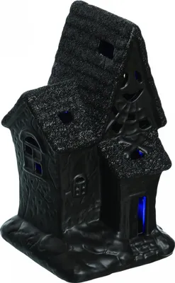 Produktbild von Beleuchtete Spooky Glitter Geisterhaus Deko für Halloween