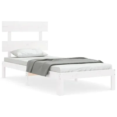 Immagine prodotto di vidaXL Letto in legno massiccio senza materasso bianco 90x200 cm in legno di pino