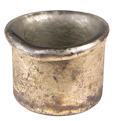 Obrázek produktu pro Clayre & Eef Stojánek na čajovou svíčku Ø 8*7 cm Zlaté sklo