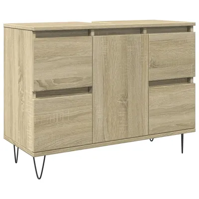Immagine prodotto di Mobile da bagno rovere Sonoma 80x33x60 cm materiale in legno