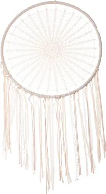 Produktbild von Traumfänger XXL, weiß, aus Metall und Polyester, 76cm x 160cm Wanddekoration