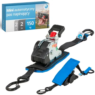 Zdjęcie produktu dla valonic Pasy mocujące 2m 150kg haki S zestaw 2 szt.