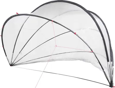 Zdjęcie produktu dla vidaXL Kopuła basenowa przezroczysta 500 x 500 x 236 cm PVC