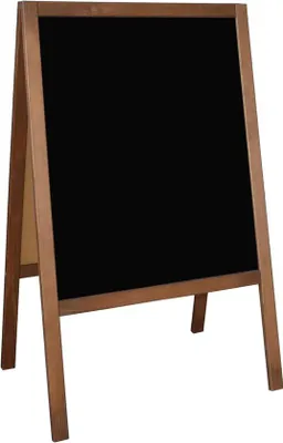 Productafbeelding van Famanu klantstopper met houten panelen - 100 x 60 cm, bruin
