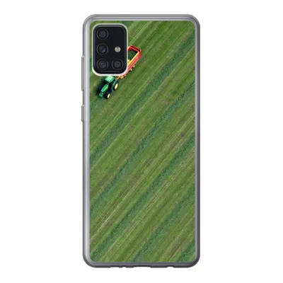 Produktbild von MuchoWow® Handyhülle Schutzhülle Hülle für Samsung Galaxy A52 5G Zugmaschine - Anhänger - Grün Silikon Softcase Handy Hülle - Umschlag