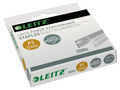 Produktbild von Leitz 5570-10-00 Heftklammern 'Power Performance' P3 No. 24/6 (2000er Pack)